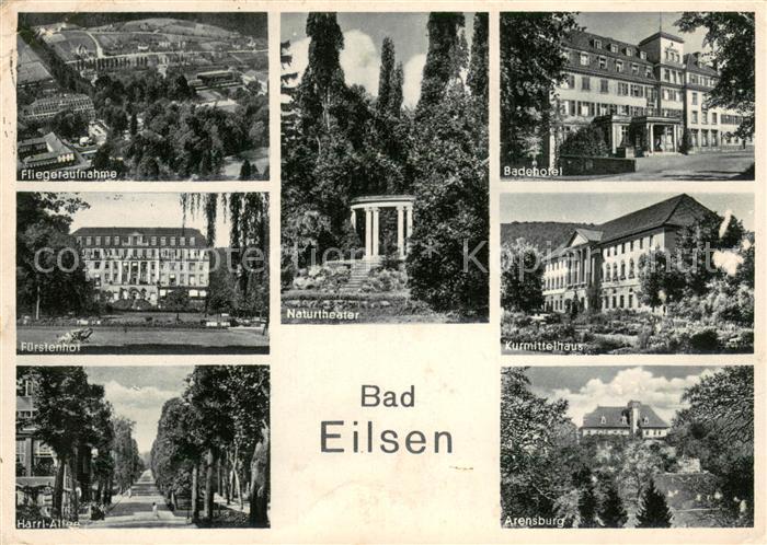 Bad Eilsen Fliegeraufnahme Fuerstenhof Harrl Allee Naturtheater Badehotel Kurmit