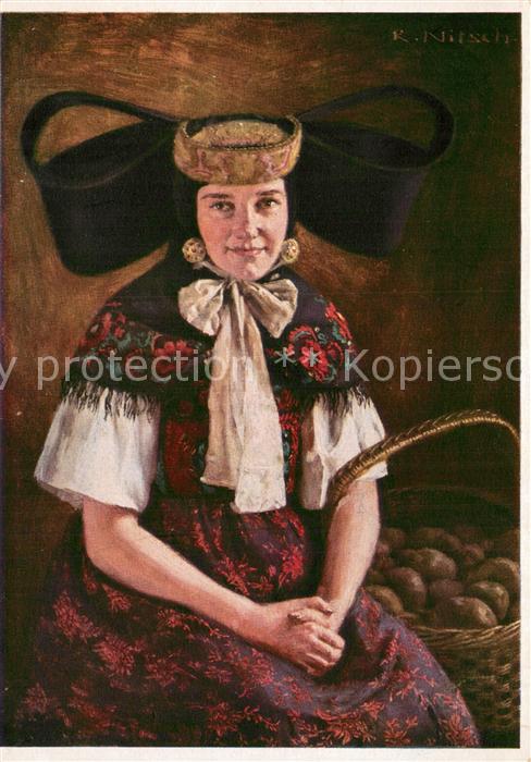 Bueckeburg Bueckeburgerin in Volkstracht