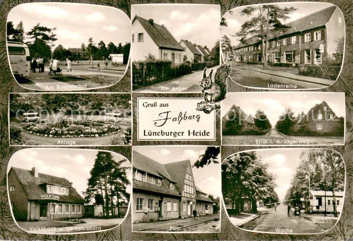 Fassberg Busbahnhof Am Anger Ladenreihe Anlage Jaegerweg Volksbank Post Wache