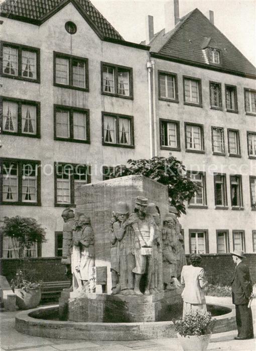 Koeln Rhein Bundestreffen 1954 Brunnen