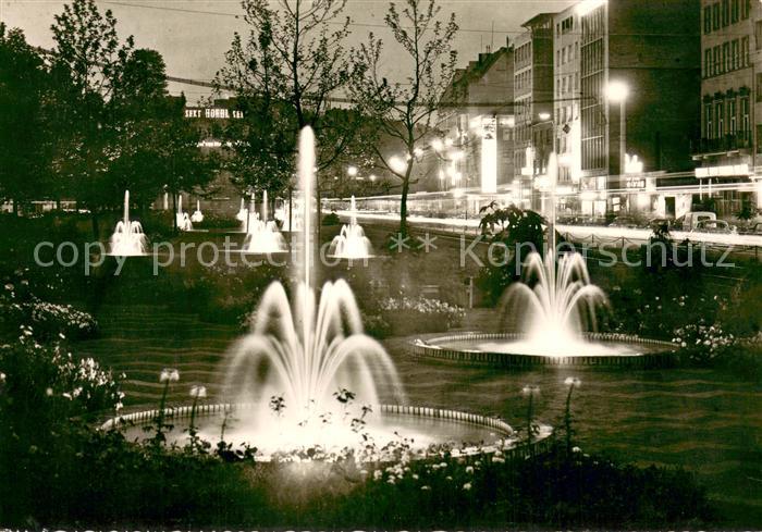Koeln Rhein Hoehl Hotel Park Springbrunnen