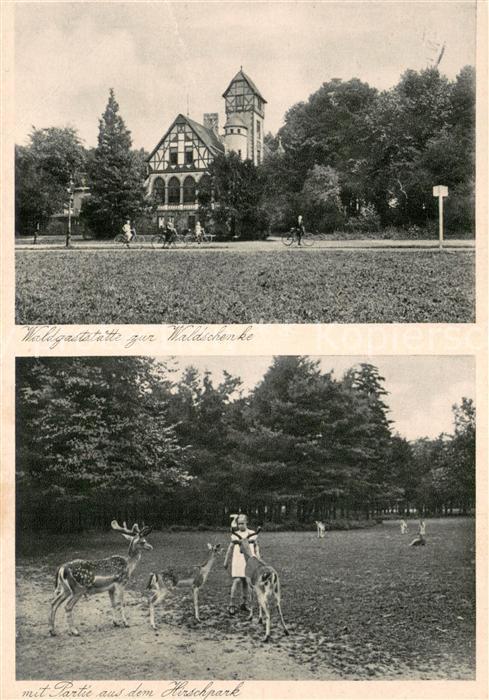 Lindenthal Koeln Waldgaststaette zur Waldschenke Partie aus dem Hirschpark