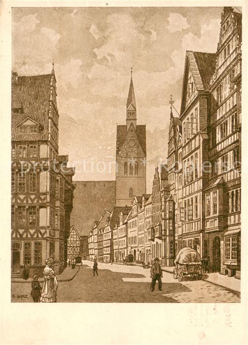 HANNOVER  CITY Schmiedestrasse in Alt-Hannover