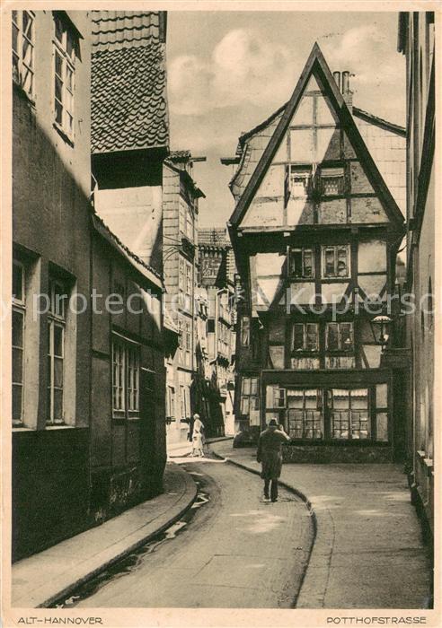 HANNOVER  CITY Potthofstrasse in Alt-Hannover