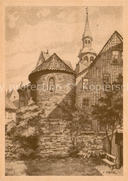 HANNOVER  CITY Alter Wehrturm an der Friedrichstrasse um 1943