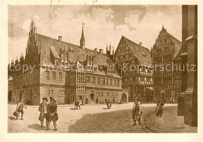 Alt Hannover Der Marktplatz um 1730