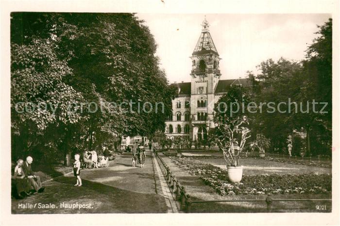 Halle Saale Hauptpost Parkanlagen