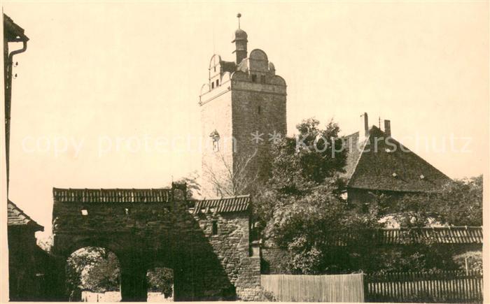 Naumburg Saale Stadtmauer am Marientor Turm