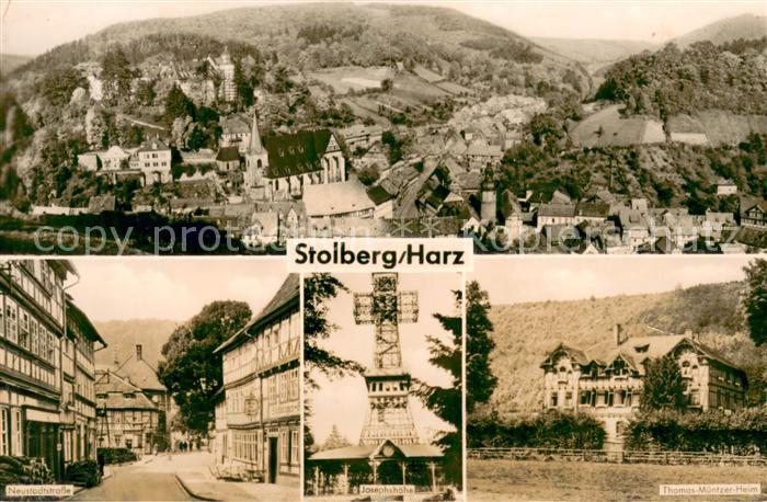 Stolberg Harz Stadtpanorama Neustadtstrasse Josephshoehe Aussichtsturm Thomas Mu