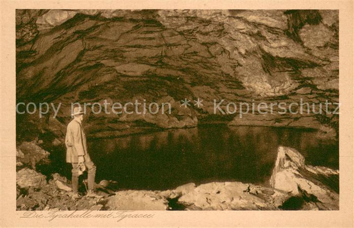 Uftrungen Heimkehle Groesste Hoehle Deutschlands Tyrahalle mit Tyrasee