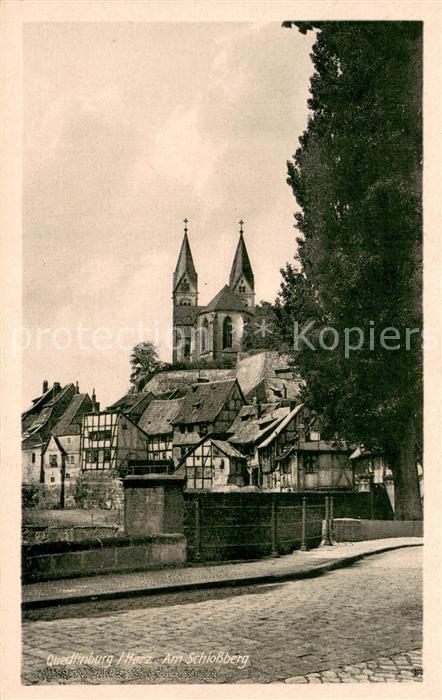 Quedlinburg Harz Partie am Schlossberg