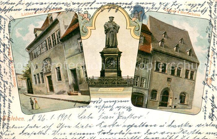Eisleben Luther's Geburtshaus und Sterbehaus Luther Denkmal