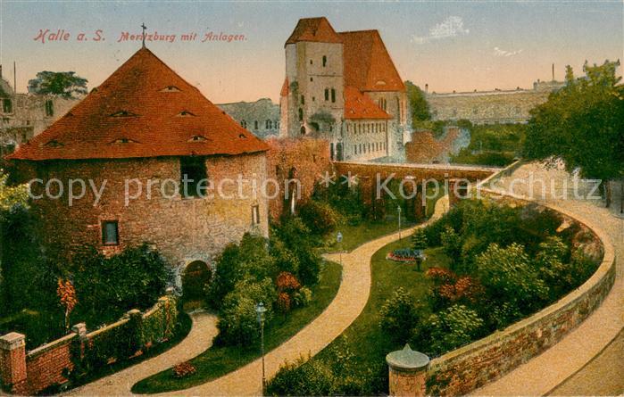 Halle Saale Moritzburg mit Anlagen