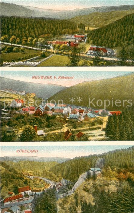 Wendefurth Panorama Bodetal Neuwerk und Ruebeland