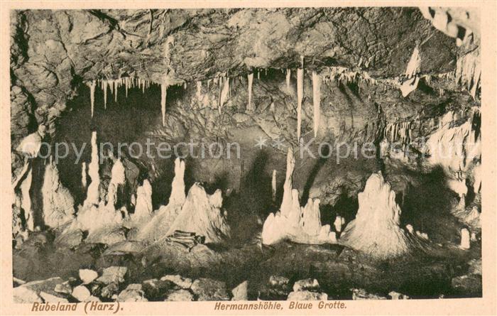 Ruebeland Harz Hermannshoehle Blaue Grotte