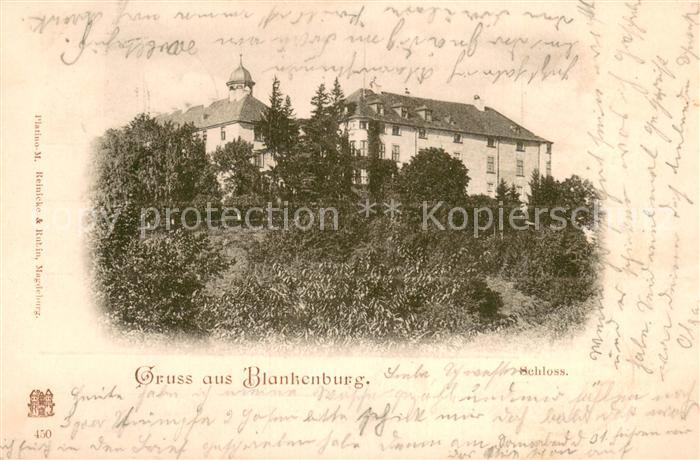 Blankenburg Harz Schloss Deutsche Reichspost