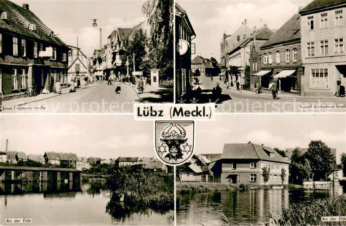 Luebz Ernst Thaelmann Strasse Rudolf Breitscheid Strasse Partie an der Elde