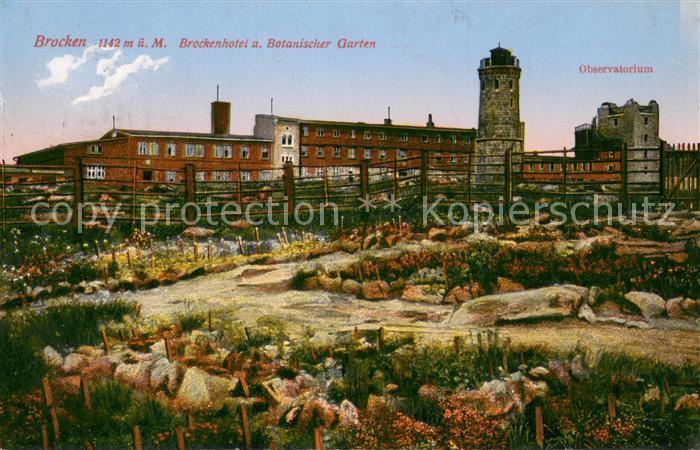 Wernigerode Harz Brockenhotel Botanischer Garten Observatorium Offizielle Ansich