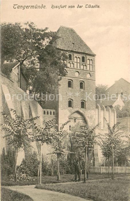 Tangermuende Rossfurt von der Elbseite