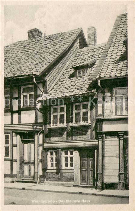 Wernigerode Harz Das kleinste Haus in der Altstadt