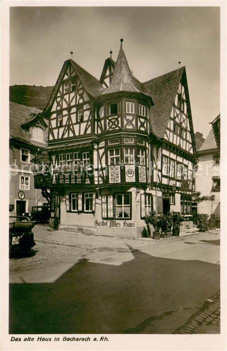Bacharach Rhein Gasthof Altes Haus Fachwerkhaus