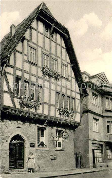 Bacharach Rhein Haus Sickingen Hotel Restaurant Historisches Gebaeude 15. Jhdt.