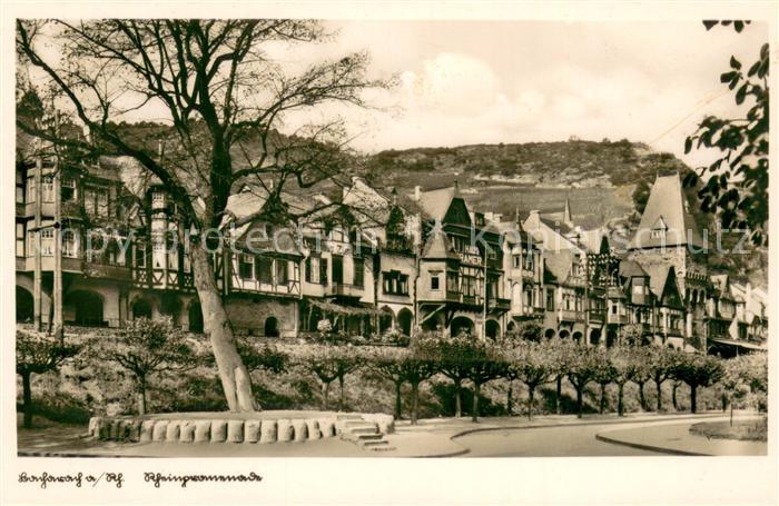 Bacharach Rhein Rheinpromenade