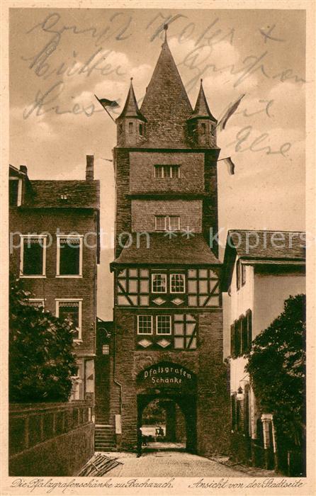 Bacharach Rhein Pfalzgrafenschaenke Historisches Bauwerk