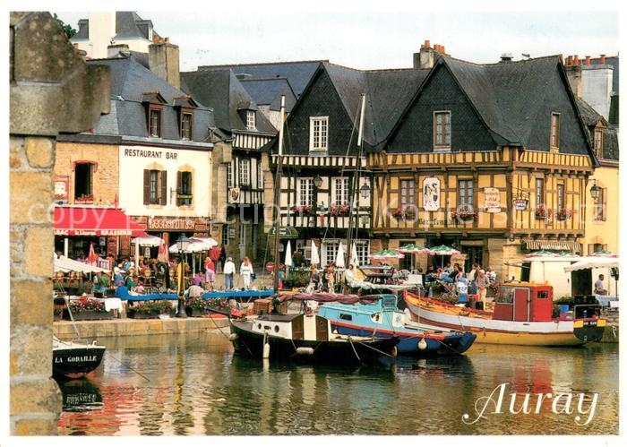 Auray 56 Le port et les vieilles maisons de Saint Goustan
