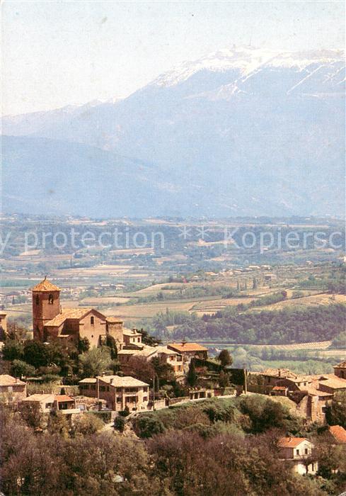 Vinsobres Vue panoramique du village et Mont Ventoux de la Provene