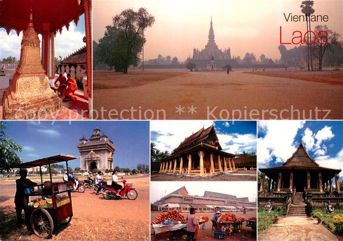 Vientiane Tempel Haendler