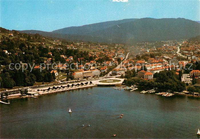 Gerardmer Vosges Vue aérienne du lac et de la ville