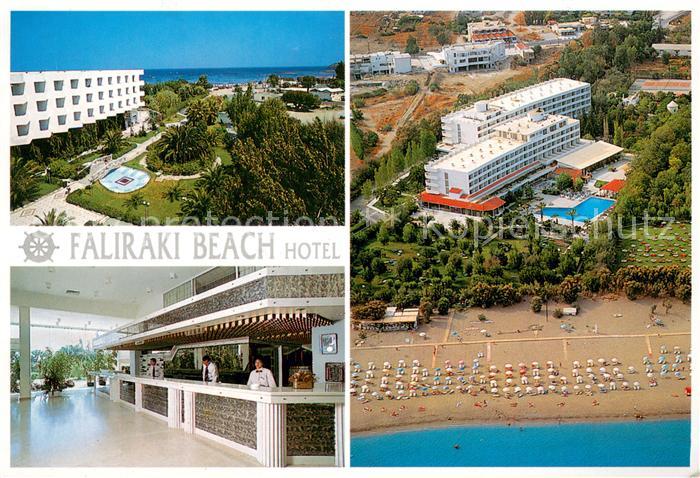 Rhodos Rhodes aegaeis Faliraki Beach Hotel Rezeption Parkanlagen Strand Fliegera