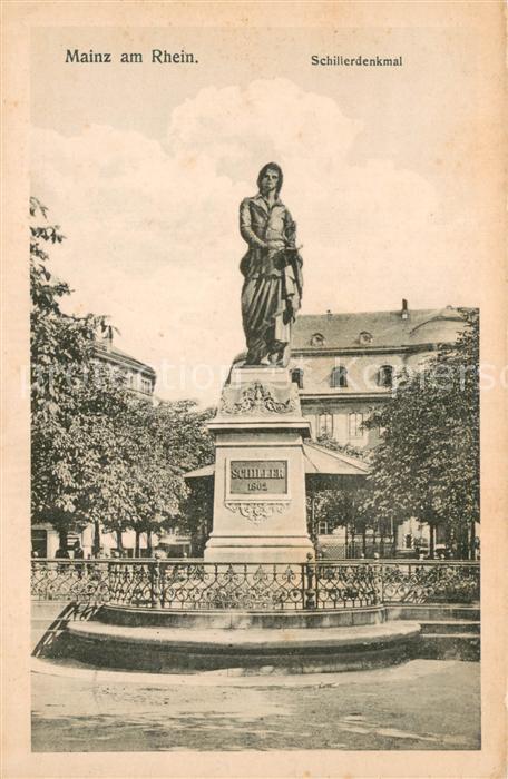 Mainz Rhein Schillerdenkmal