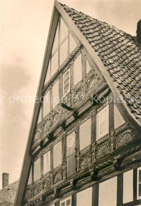 Lemgo Lippe NRW Schnitzereien am Krughaus Zum neuen Schaden