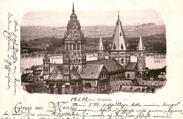 Mainz Rhein Dom Westseite