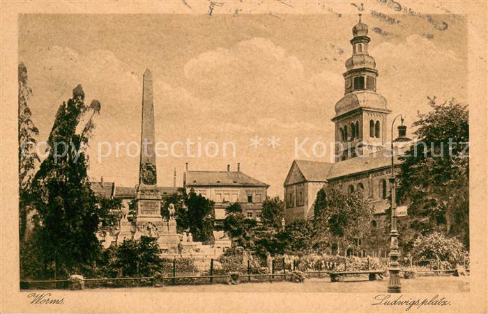 Worms Rhein Ludwisplatz Kirche