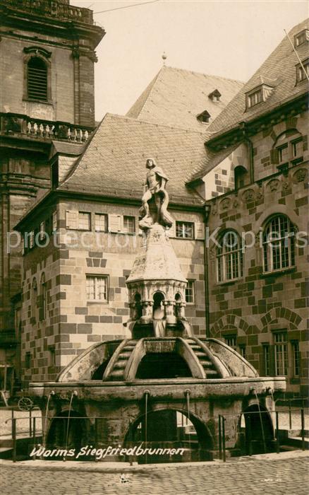 Worms Rhein Siegfriedsbrunnen