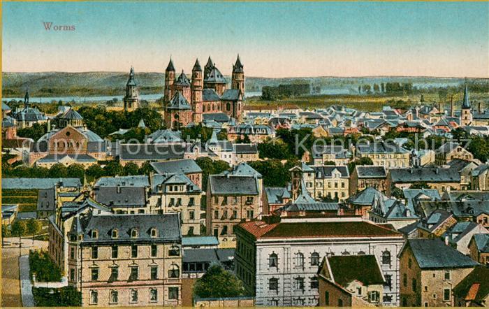 Worms Rhein Panorama