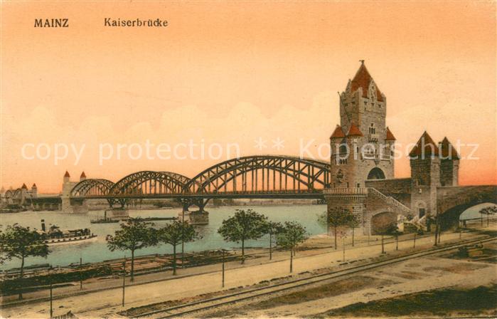 Mainz Rhein Kaiserbruecke
