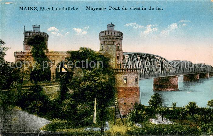 Mainz Rhein Eisenbahnbruecke