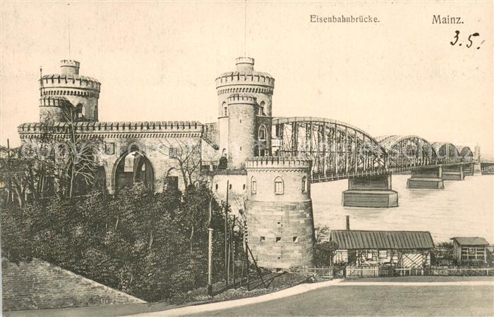 Mainz Rhein Eisenbahnbruecke