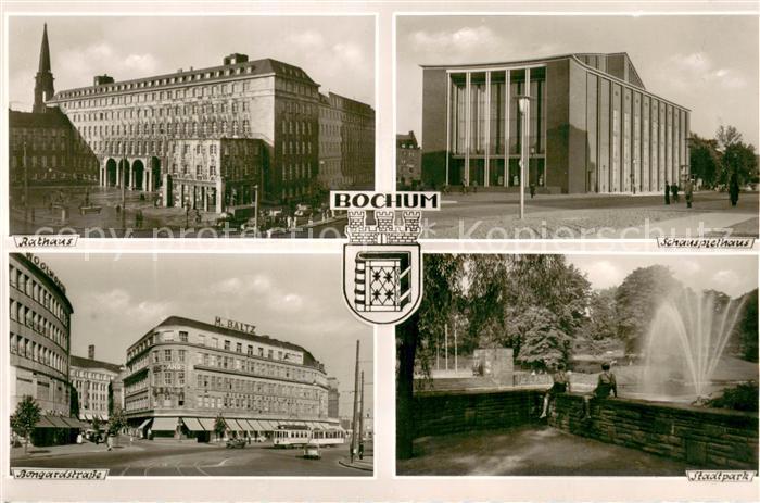BOCHUM CITY Rathaus Schauspielhus Irmgardstrasse Stadtpark
