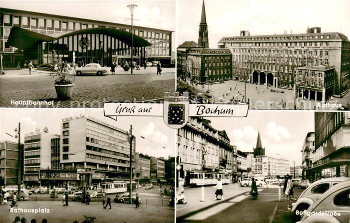 BOCHUM CITY Hauptbahnhof Rathaus Rathausplatz Bongardstrasse