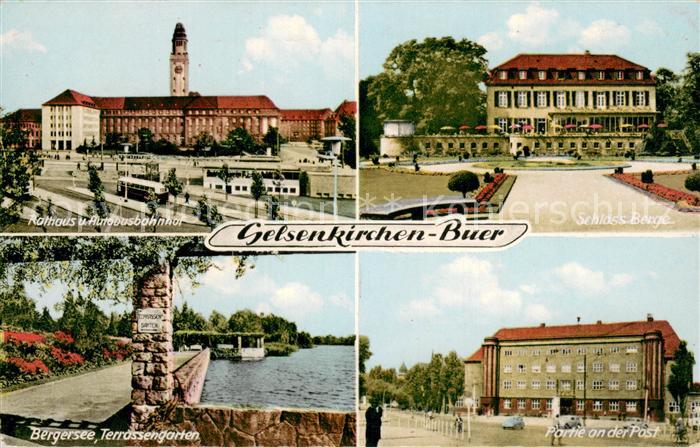 Buer Gelsenkirchen Rathaus Busbahnhof Schloss Berge Bergersee Terrassengarten Po