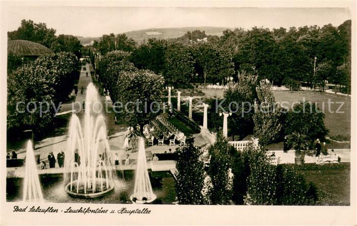 Bad Salzuflen Leuchtfontaene und Hauptallee