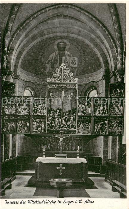 Enger Wittekindkirche Inneres mit Altar