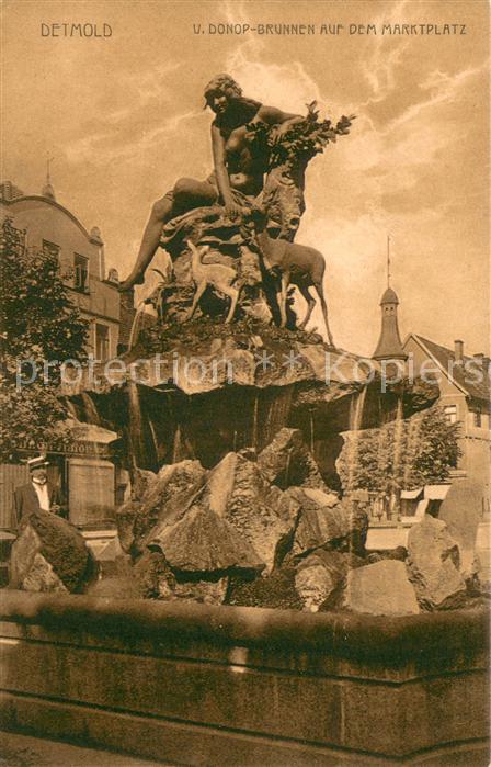 Detmold Donop Brunnen auf dem Marktplatz