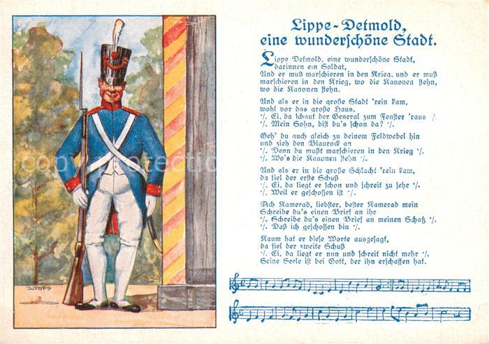 Detmold Feldwebel Lippische Schuetzen Illustration