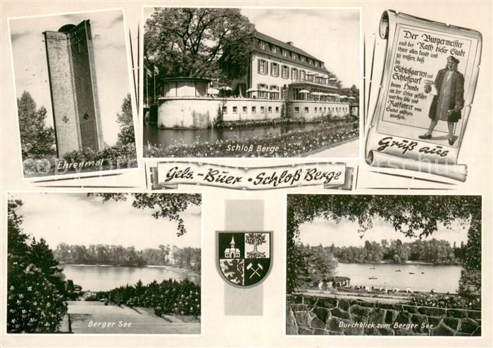 Buer Gelsenkirchen Ehrenmal Schloss Berge Berger See Panorama